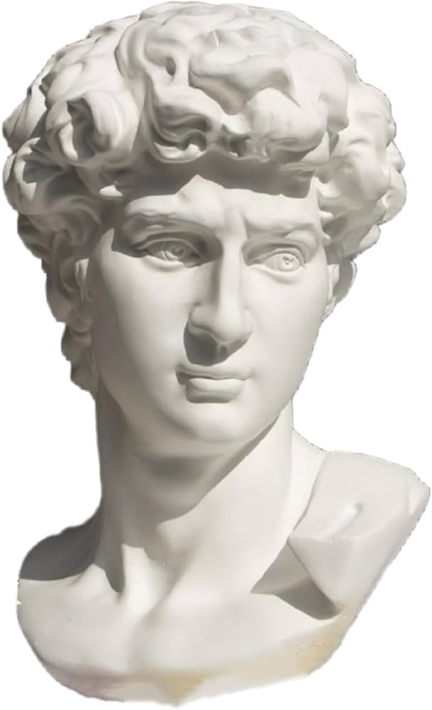 Amazon.co.jp: 石膏像 胸像 人物像 置物 デビッド像 石膏像風 レプリカ