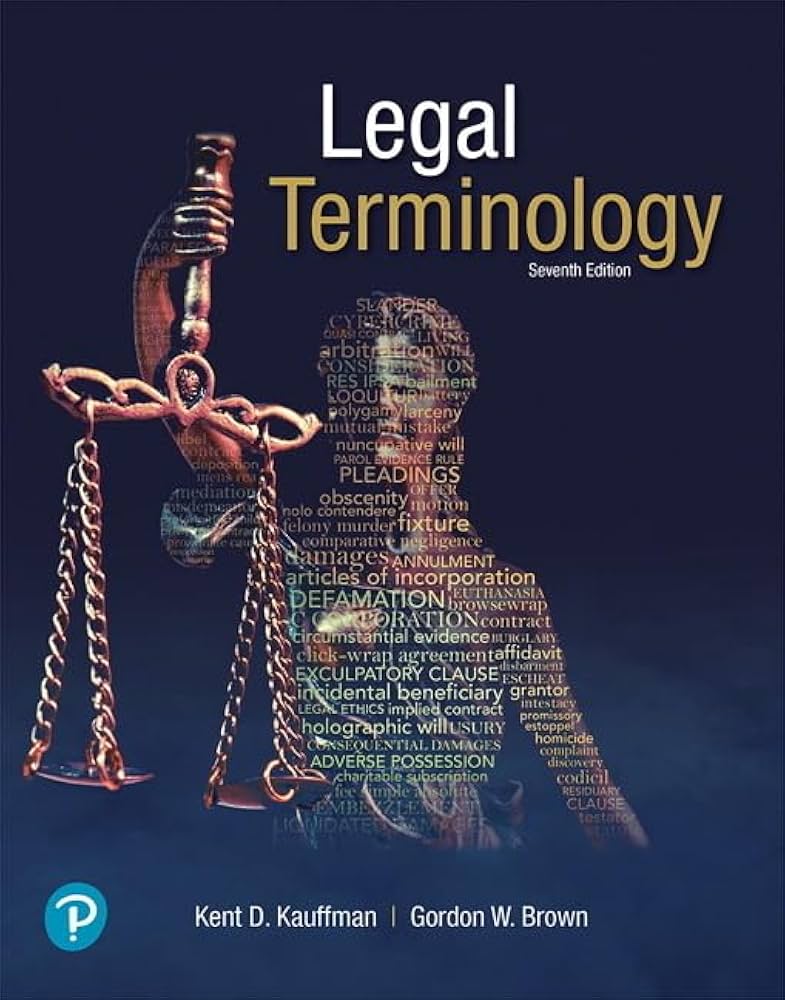 Amazon.com: Legal Terminology: 9780134849225: Kauffman, Kent