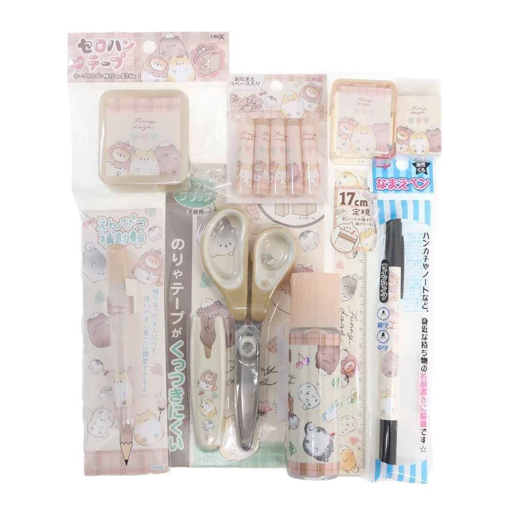 Amazon.co.jp: 文房具セット[16点文具セット]FUNNY DOGS/新入学文具
