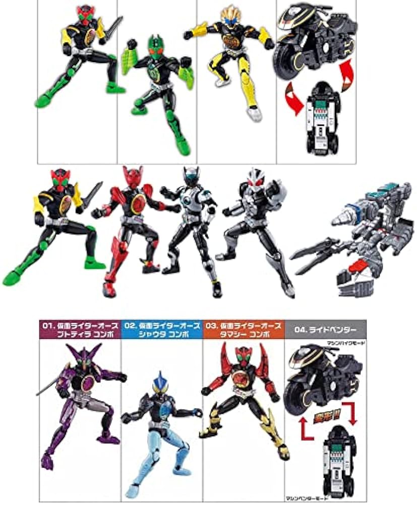 Amazon.co.jp: 仮面ライダーオーズ コンボチェンジオーズ 1～3弾全13種