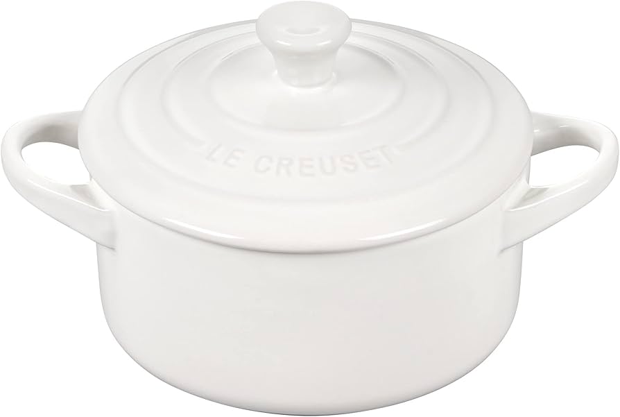 Amazon.com: Le Creuset Stoneware Set of 4 Mini Cocottes with