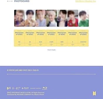 Amazon.co.jp | BTS - Memories of 2021 公式 韓国盤 輸入品 *日本語
