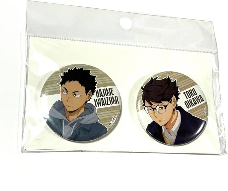 Amazon.co.jp: 及川 岩泉 ハイキュー 缶バッジセット 及川徹 岩泉一