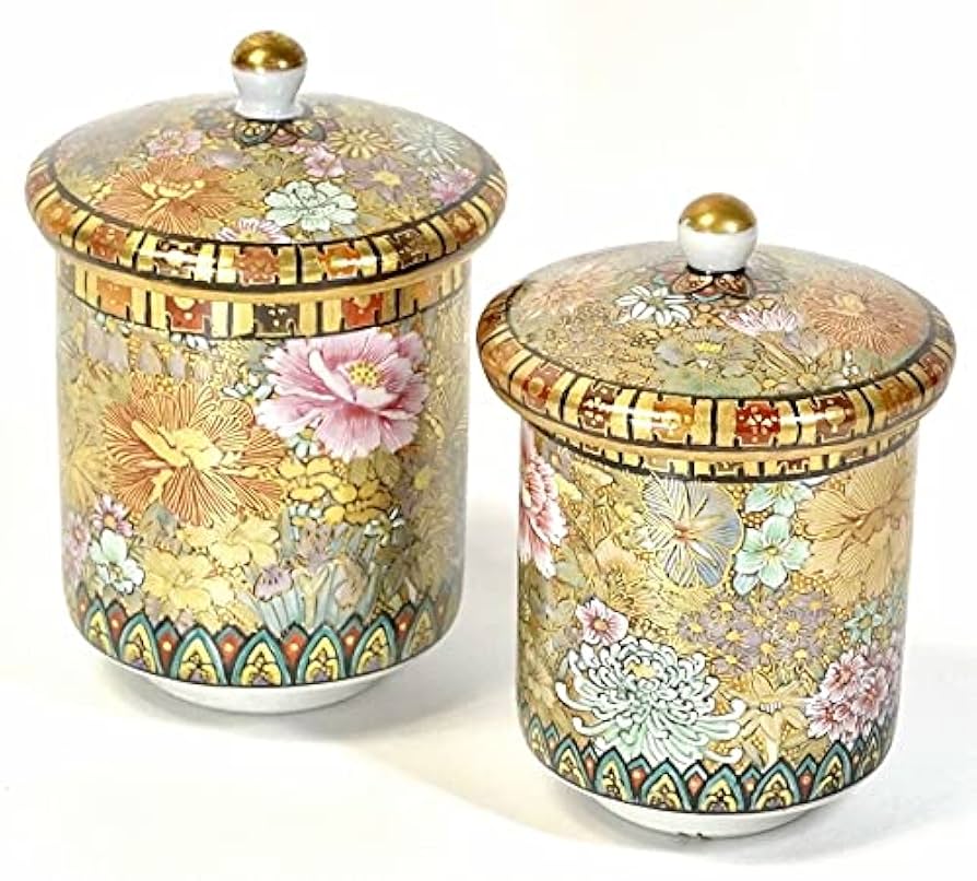 ♢九谷焼 椿山窯 若村紫紅作 金彩色絵磁器皿 共箱入 希少珍物 古美術品