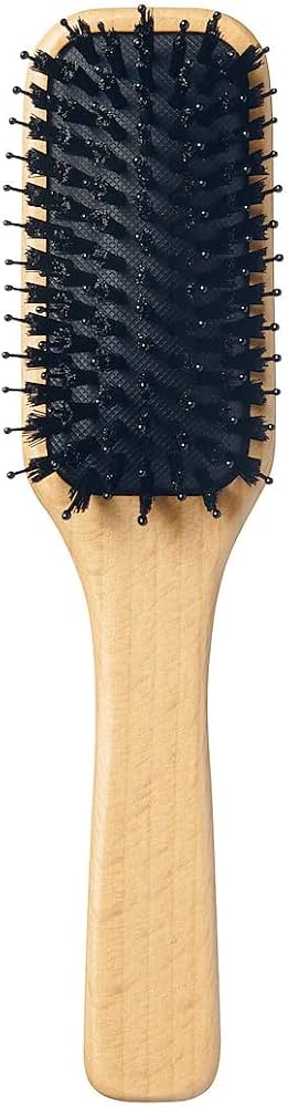 Amazon | 無印良品 ブナ材ヘアブラシ 全長20cm ミックス毛 82575163
