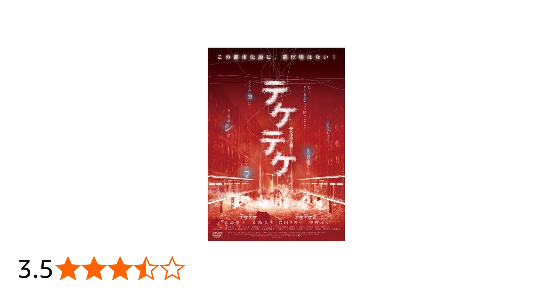 Amazon.co.jp: テケテケ 1&2 デラックス版 [DVD] : 大島優子, 山崎真実