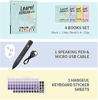 Amazon.com: Learn Korean With BTS Book Package (English and Korean