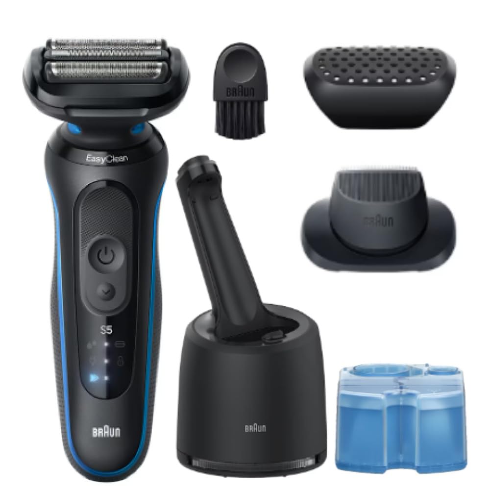Amazon | ブラウン 電動シェーバー シリーズ5 3枚刃 52-B7200cc ブルー