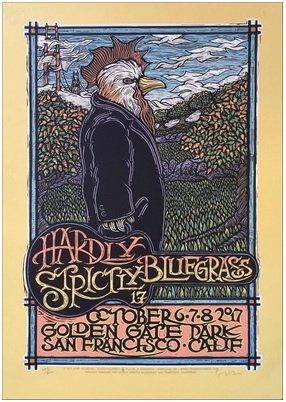 Hardly Strictly Bluegrass Poster Original Limited Silkscreen