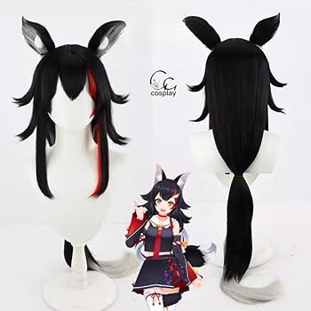 Amazon.co.jp: GGcosplay☆ VTuber 大神ミオ コスプレウィッグ ネット