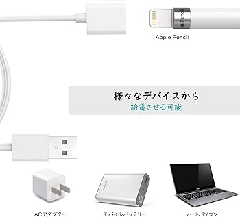 Amazon.co.jp: ApplePencil 充電ケーブル ATiC 長さ1M アップル