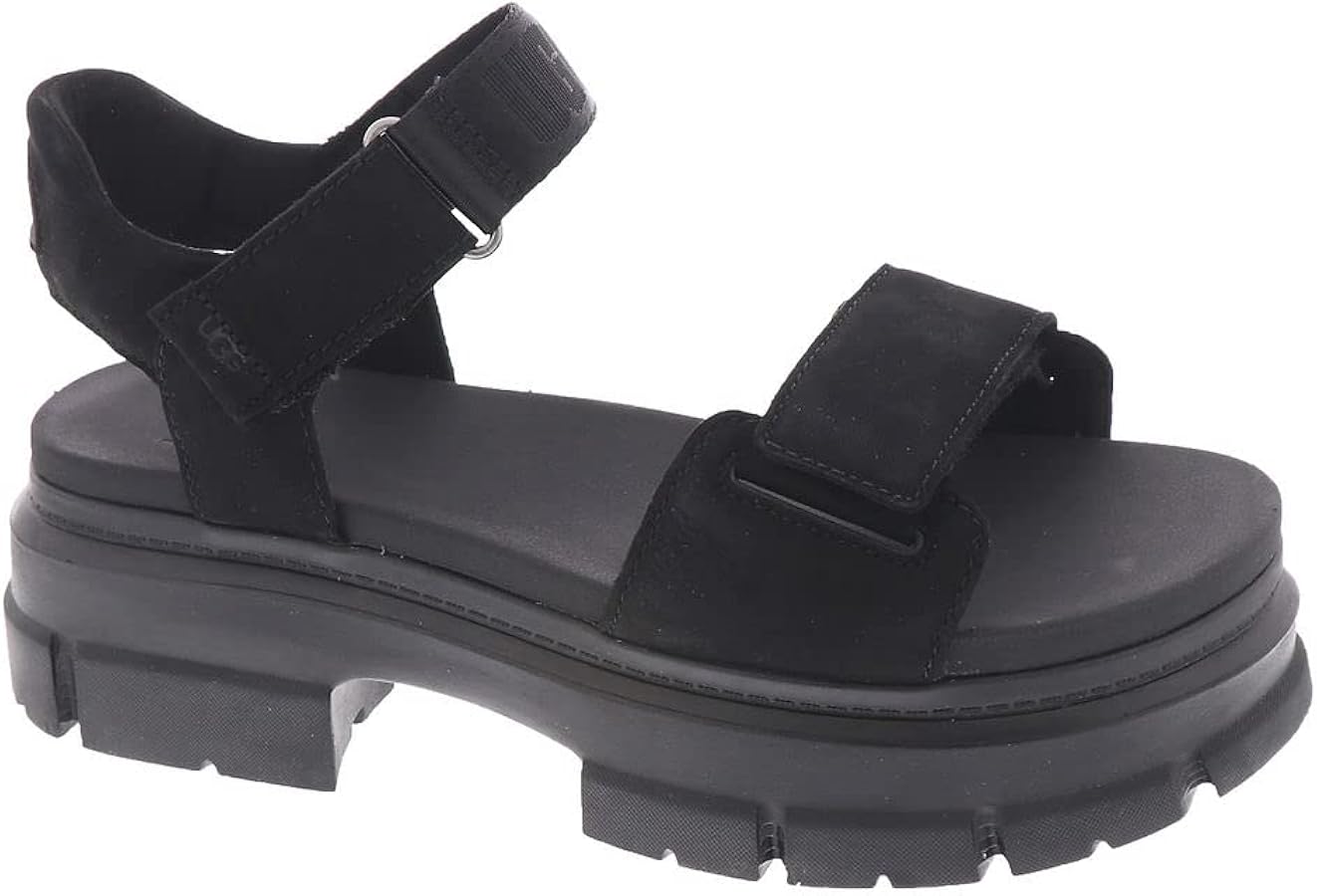 Amazon | [UGG] サンダル Ashton Ankle レディース ブラック 23.5 cm