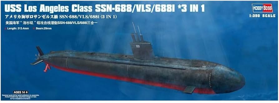 Amazon | ホビーボス 1/350 潜水艦シリーズ アメリカ海軍 ロサンゼルス