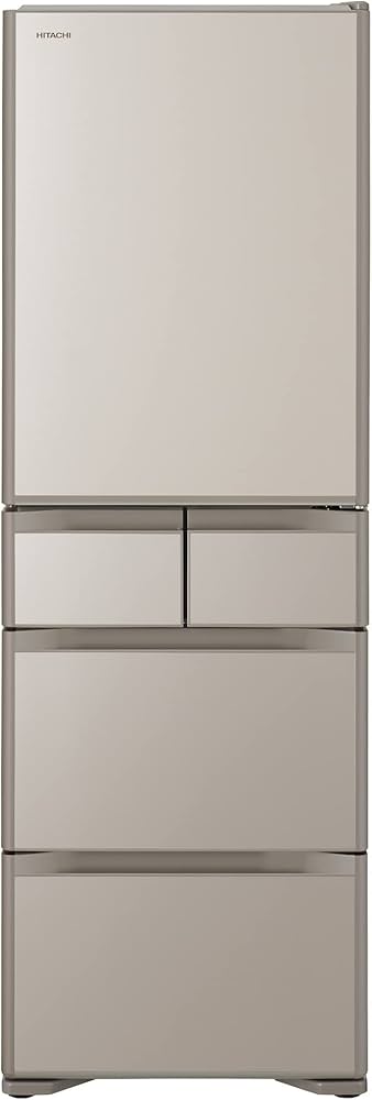 Amazon | 日立 冷蔵庫 幅60cm 401L クリスタルシャンパン R-S40R XN 5