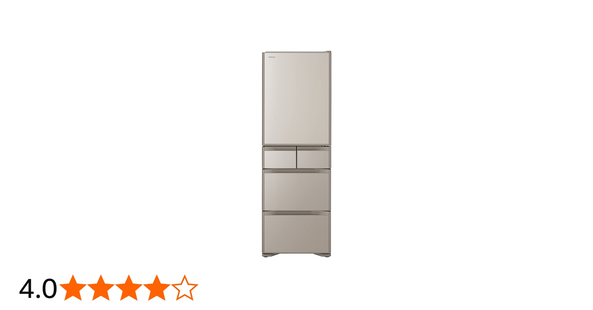 Amazon | 日立 冷蔵庫 幅60cm 401L クリスタルシャンパン R-S40R XN 5