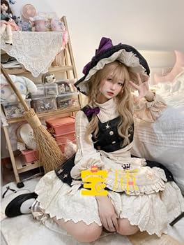 Amazon.co.jp: 霧雨魔理沙 コスプレ衣装+ウィッグ+靴+道具ほうき *ご