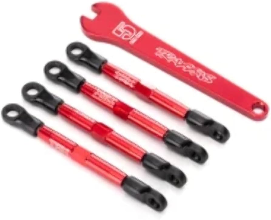 Amazon.com: Traxxas 7038X Red-Anodized Aluminum Toe Links, 1/16