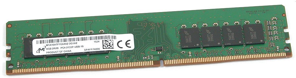 Micron 8GB DDR4 2Rx8 PC4-2133P-UBB MTA16ATF1G64AZ-2G1A2 Desktop