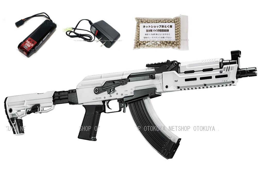 Amazon.co.jp: □フルセット□ 次世代電動ガン AKホワイトストーム