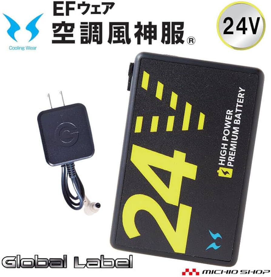 Amazon.co.jp: [サンエス] 空調風神服 新型 24V バッテリー セット