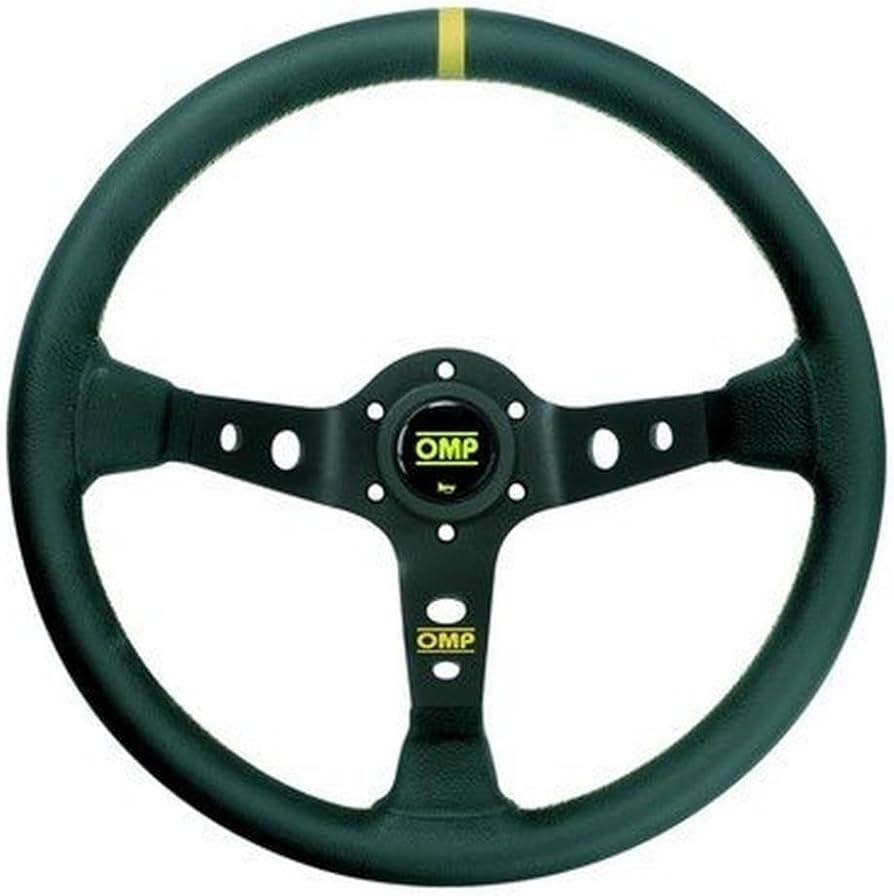 Amazon | OMP ステアリング CORSICA コルシカ ブラック レザー 350mm