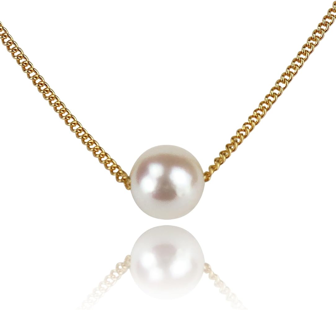 Amazon | [Seashore宇和島あこや真珠] 一粒 パール ネックレス