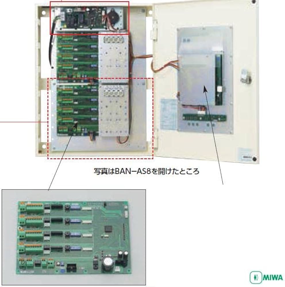 Amazon.co.jp: 美和ロック(Miwalock) BAN-AS4・MAIN3 多回線電気錠操作