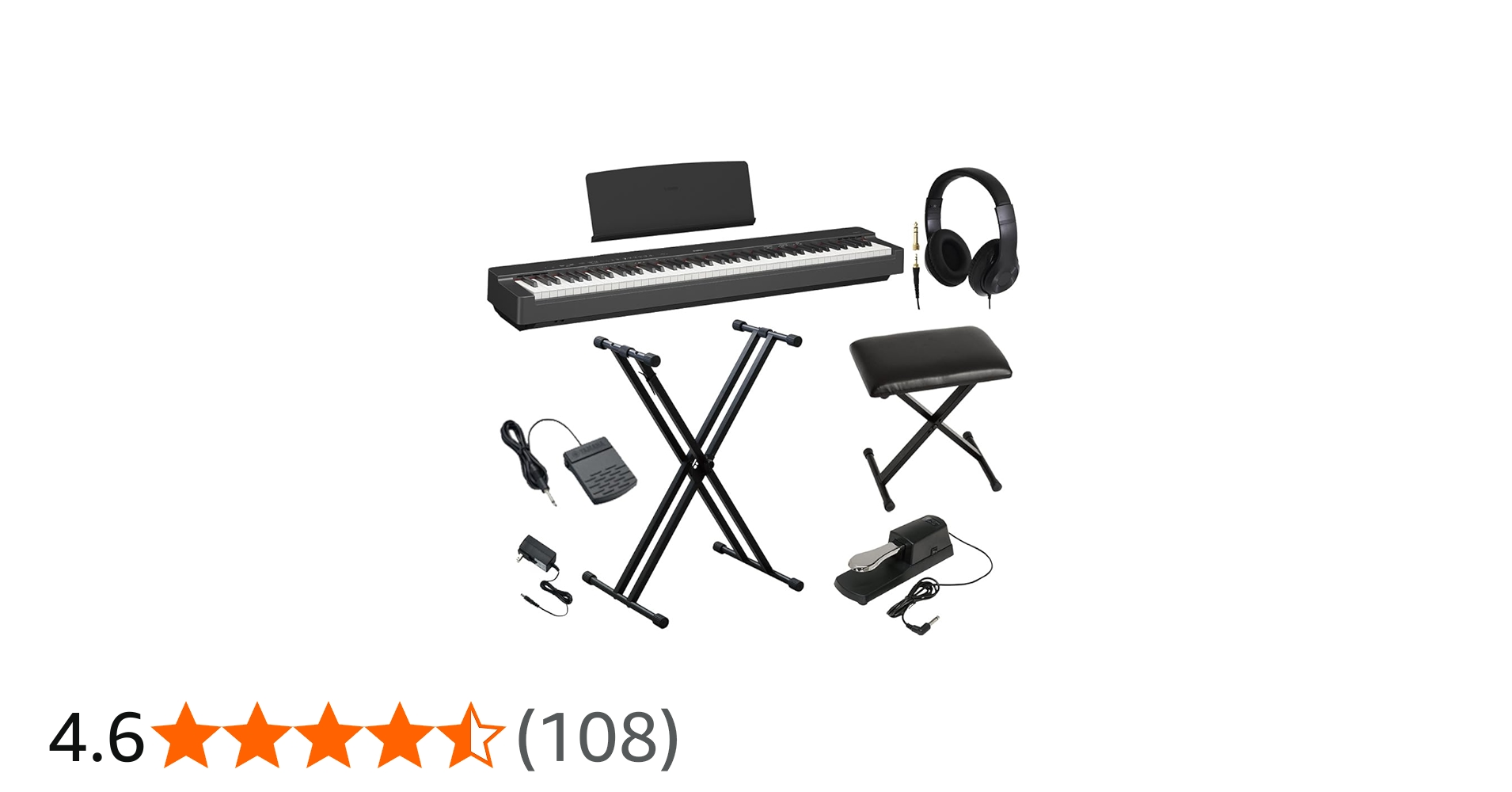Amazon | YAMAHA P-225 電子ピアノ 88鍵盤 ヤマハ Pシリーズ (X