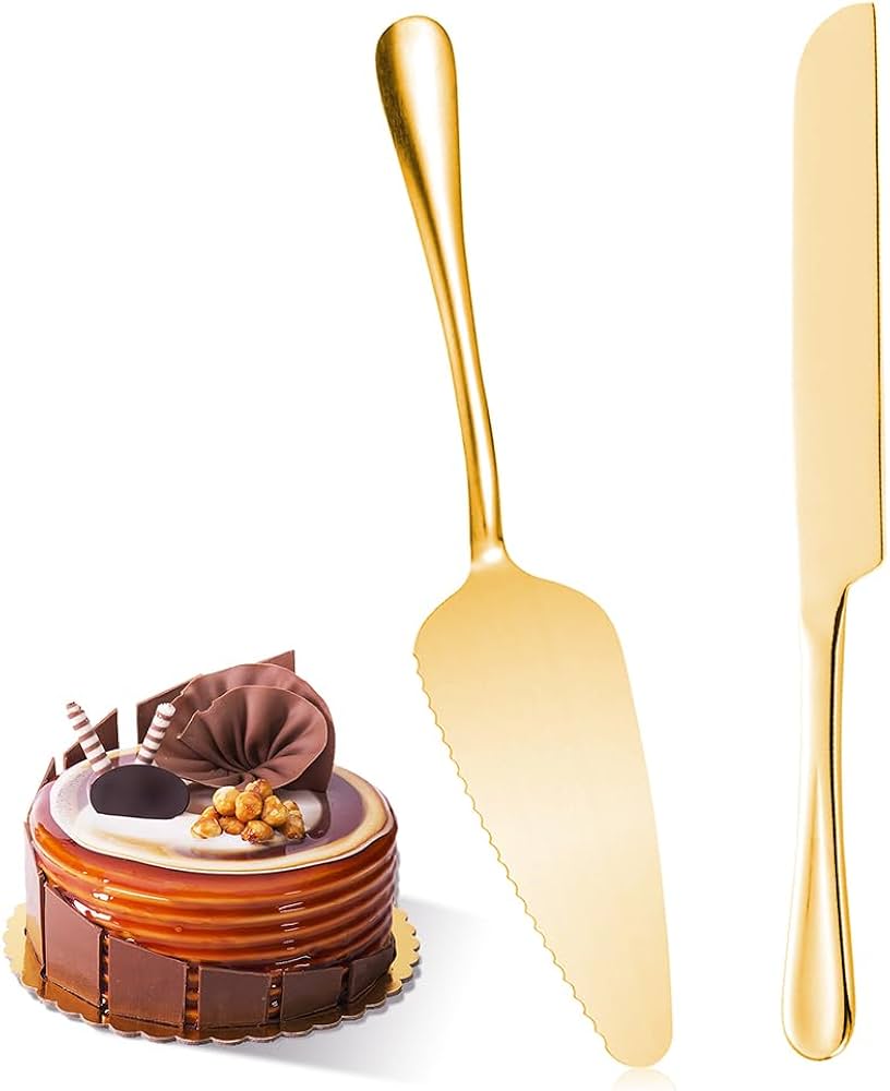 Amazon | 2点セットケーキナイフ ケーキサーバー 食品グレードの