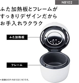 Amazon | パナソニック 炊飯器 5合 圧力IH コンパクトサイズ ふた食洗