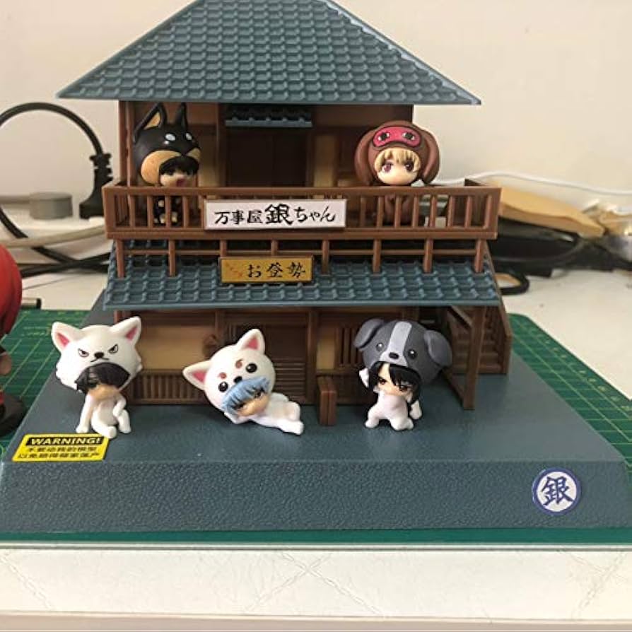 Amazon.co.jp: 純正銀魂アニメ 周辺 坂田銀時万事屋模型おもちゃ小屋