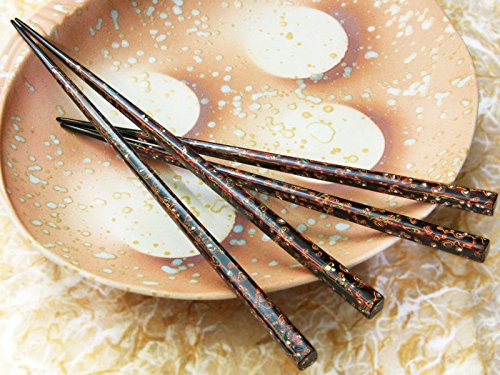 Amazon | ＜伝統工芸螺鈿若狭塗箸＞▽銘匠若狭膳 漆宝夜煌錦 【桐箱入