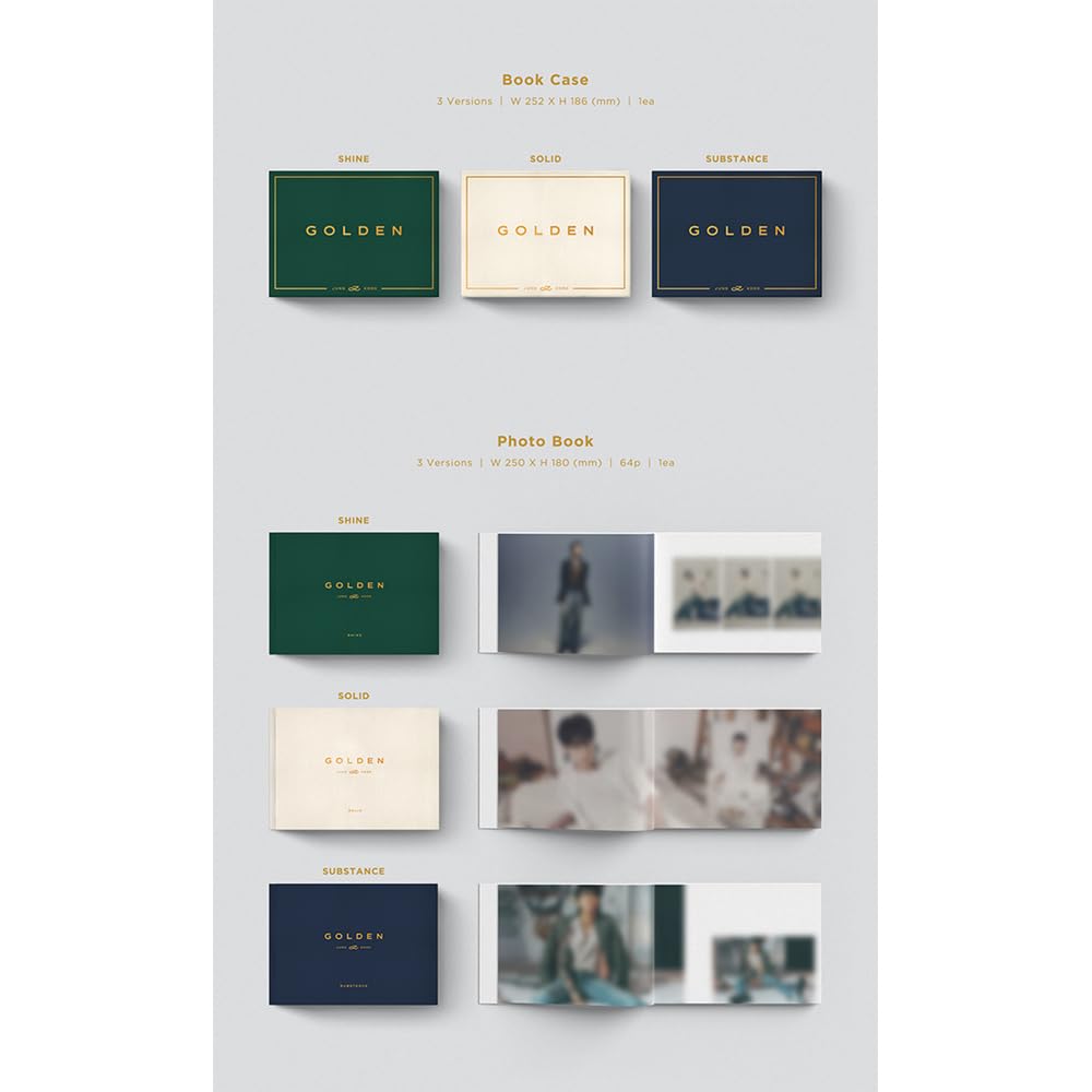 Amazon.com: [Set] BTS JUNGKOOK GOLDEN 1st Solo Album 3 Ver Set