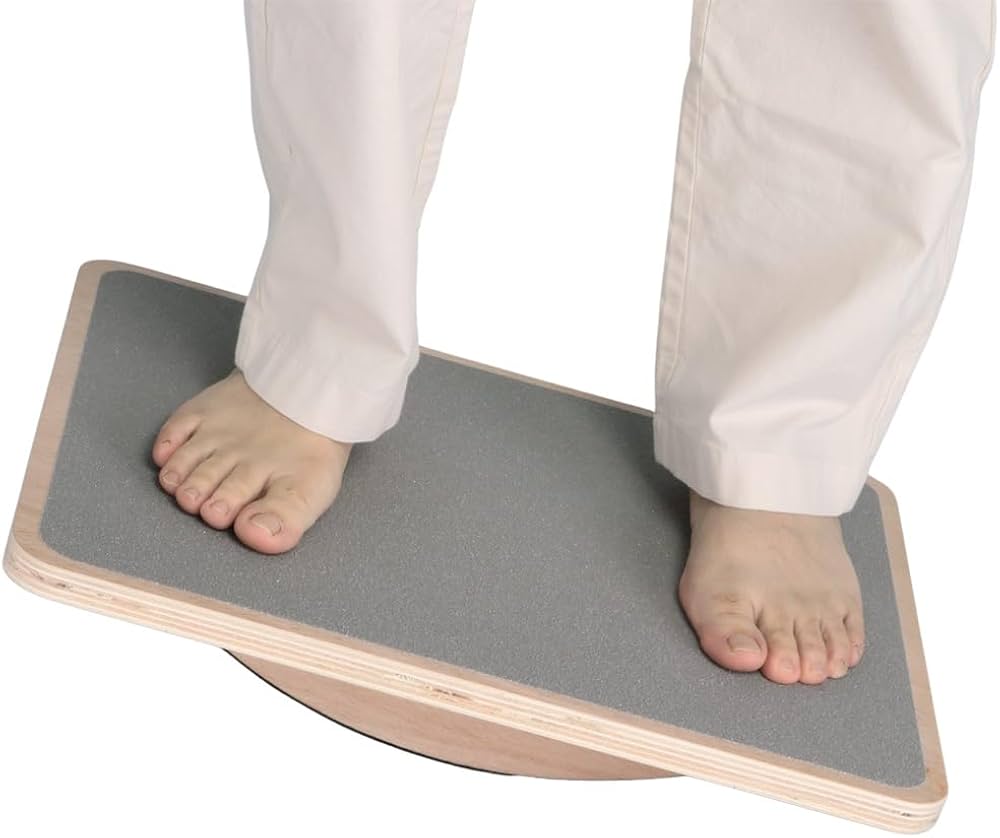 Amazon | Bonarca バランスボード 木製 【安心の裏面安定型】 耐荷重
