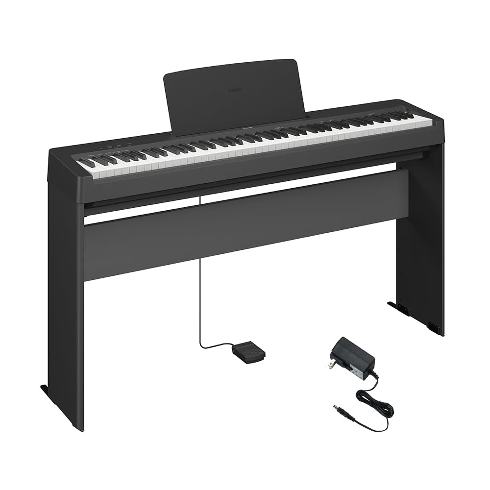 Amazon | YAMAHA P-145B ブラック 電子ピアノ 88鍵盤 専用スタンド