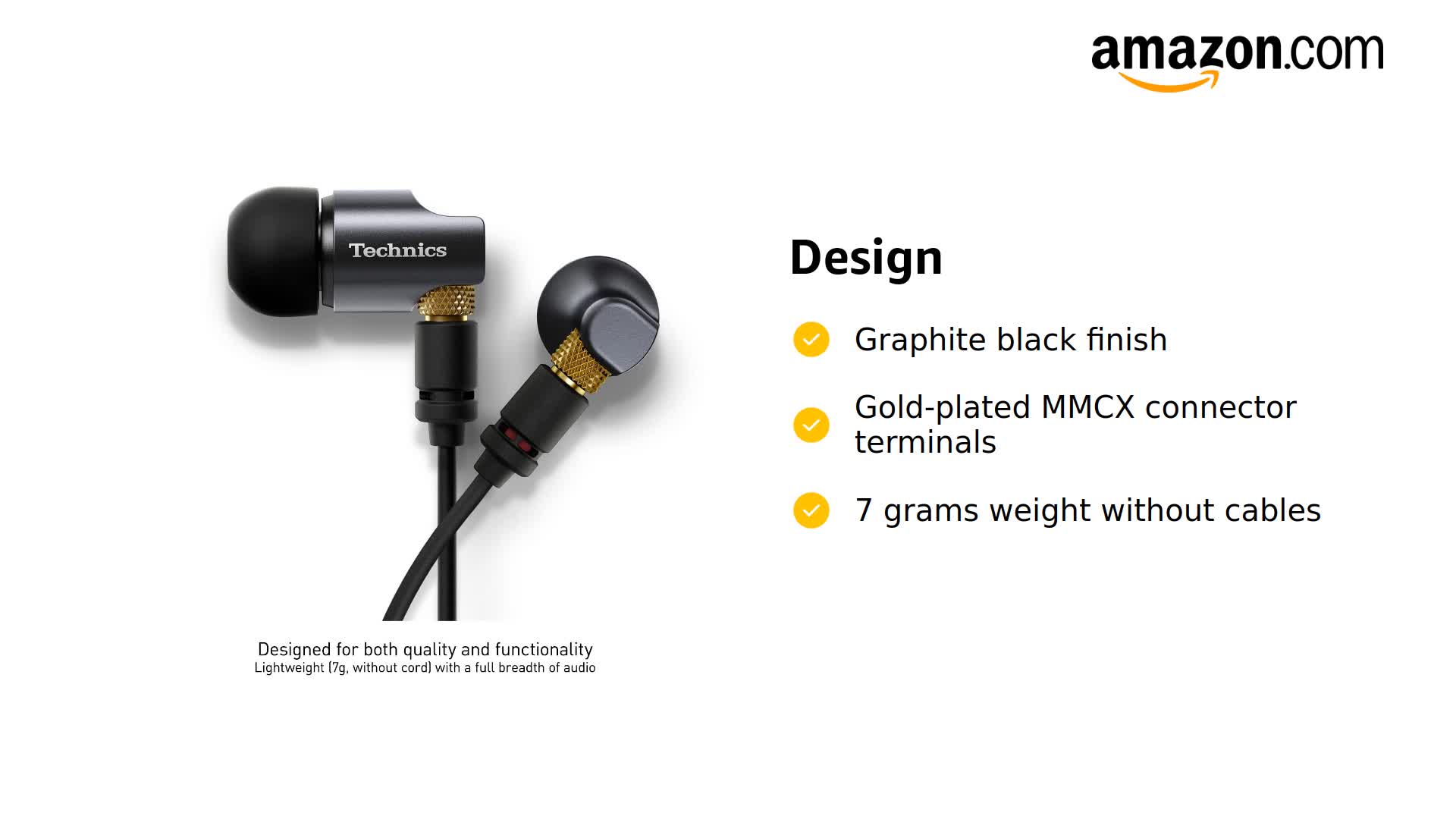 Amazon.com: Technics Premium in- Ear Monitors IEM, High-Fidelity