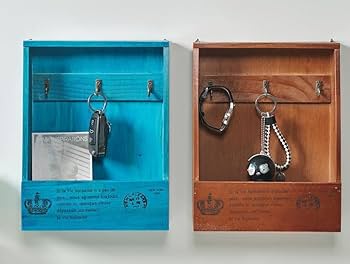 Amazon｜アンティーク 木製 キーケース 収納 小物 鍵 コレクション