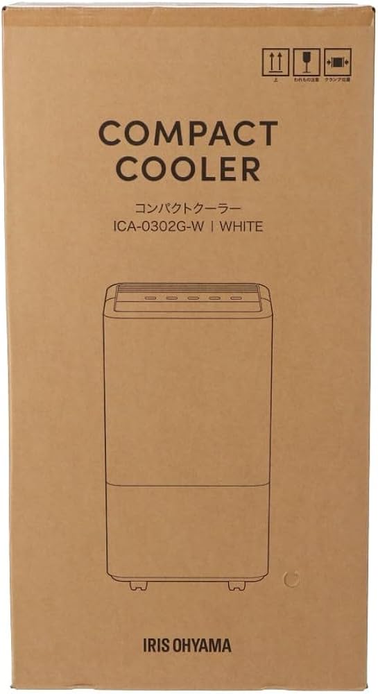 Amazon.co.jp: ICA-0302G(ホワイト) コンパクトクーラー 冷風・除湿