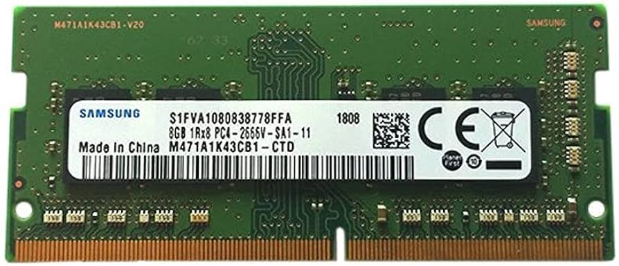 Samsung M471A1K43CB1-CTD 8GB DDR4 PC4-21300, 2666MHZ, 260 PIN