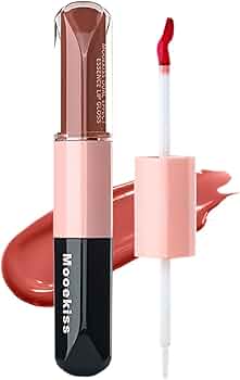 Amazon | Mooekiss リップグロス マットリップ 2in1 リップ 落ちない