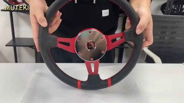 Amazon | MUTEKI ステアリング ハンドル 直径350mm 軽量アルミニウム