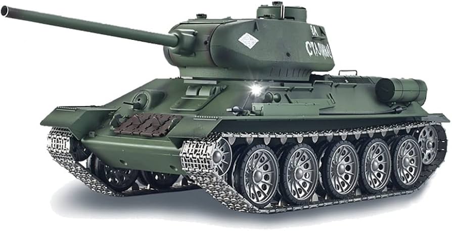 Amazon | 最新7.0 ver 戦車 ラジコンソビエトT-34 / 85中戦車 2.4GHz 1