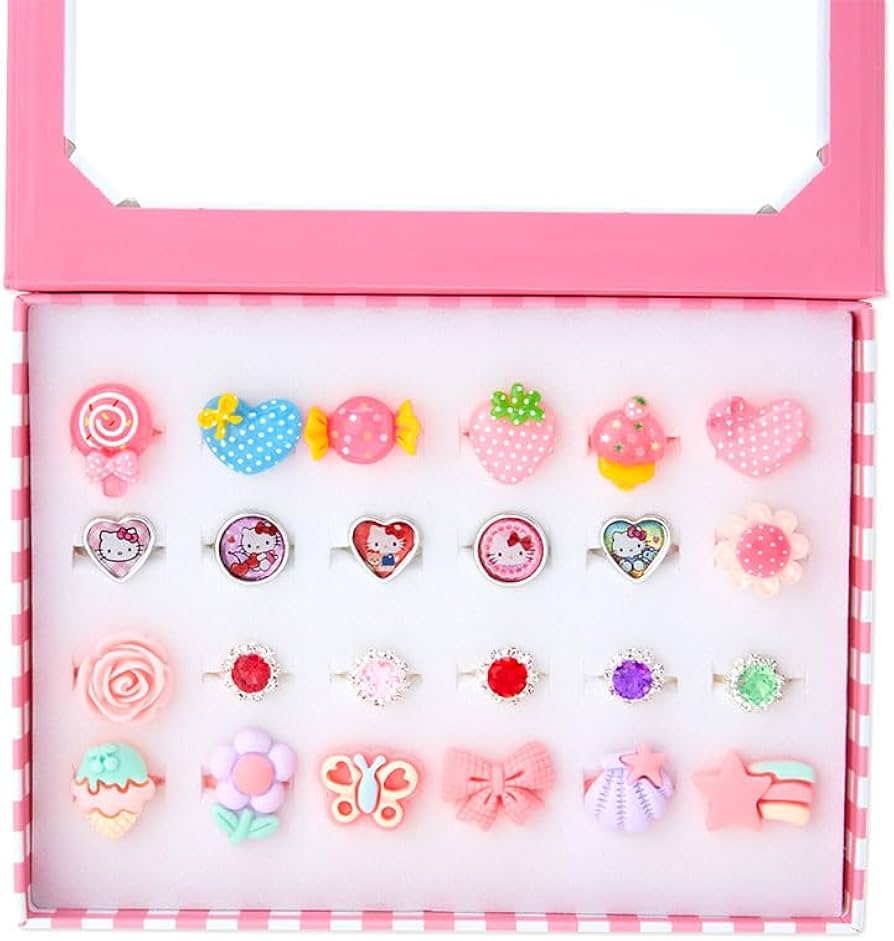 Amazon | サンリオ(SANRIO) ハローキティ おしゃれ指輪セット 309273