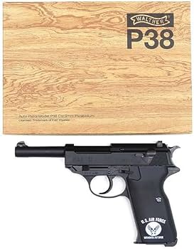 Amazon.co.jp: [マルゼン] ワルサーP38 ブラック ガスブローバック GBB