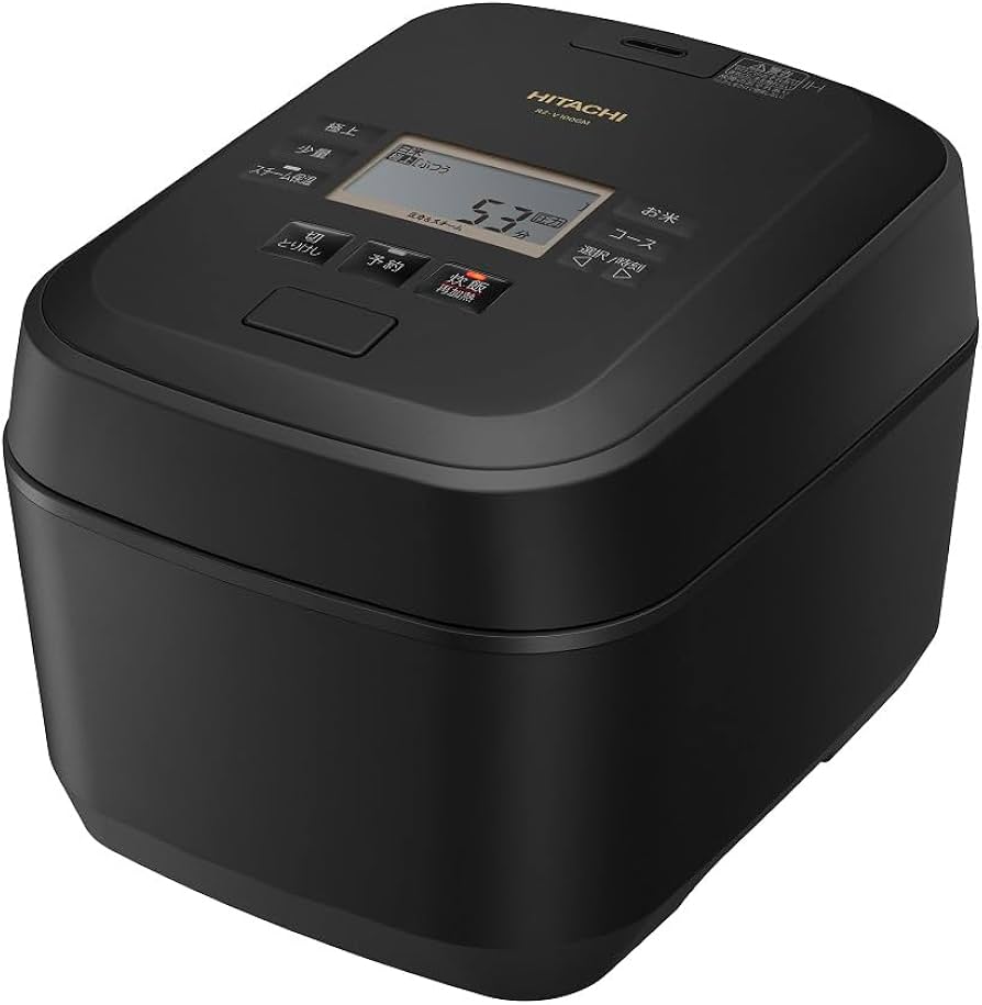 Amazon | 日立 炊飯器 5.5合 圧力&スチームIH 蒸気カット RZ-V100GM K