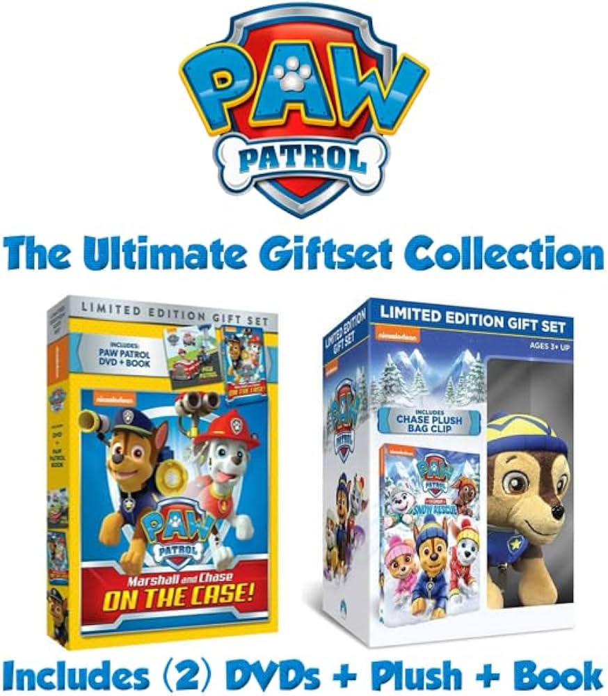 Amazon.com: Paw Patrol: The Ultimate Giftset DVD, Toy & Book