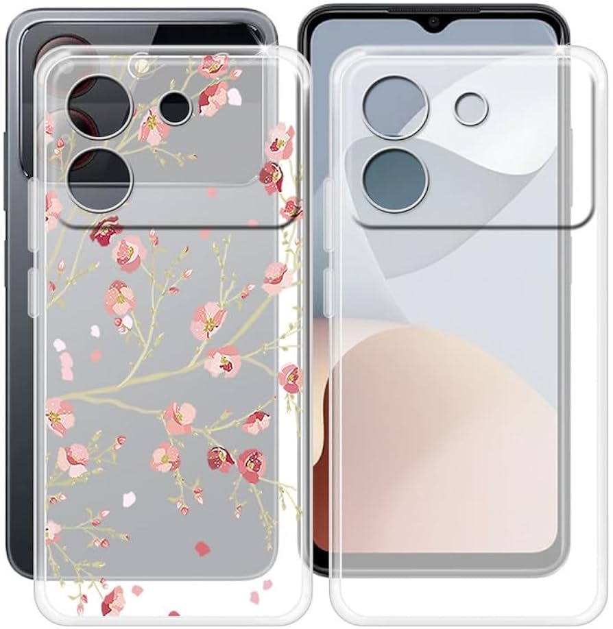 ZXLZKQ Case for ZTE Blade A54 (6.60”), 2 Pcs Ultra-Thin Shockproof