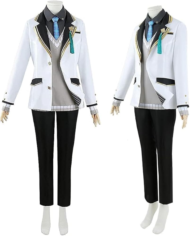 Amazon.co.jp: [楽コス]弦月藤士郎 コスプレ 衣装 白い制服 洋服