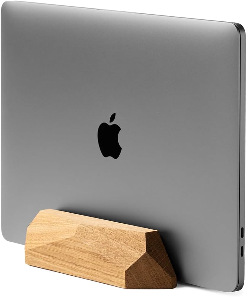 Amazon.com: Oakywood Vertical Laptop Stand Wood - Adjustable