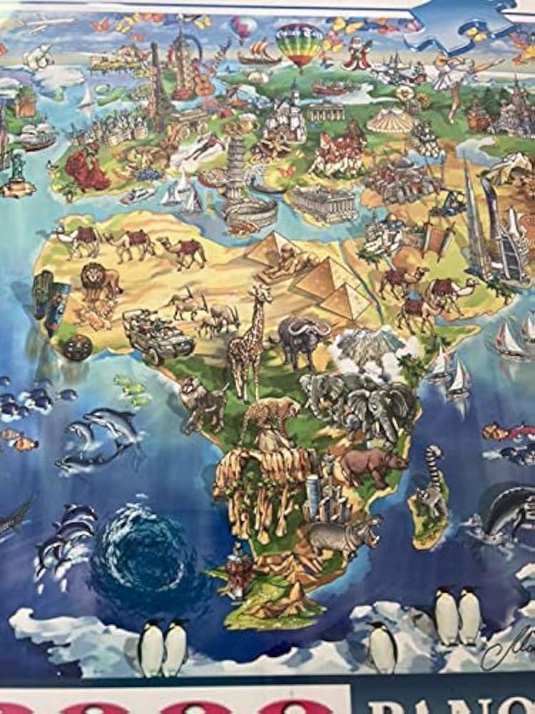 Amazon | 製造終了品 レア 2000ピース 世界地図 ジグソーパズル